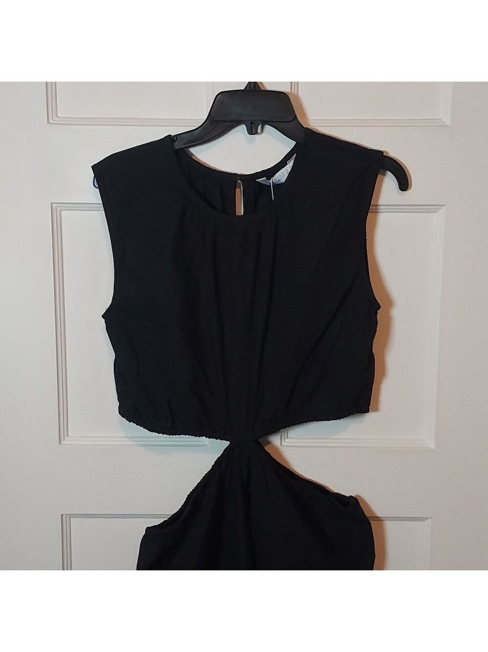Compania Fantastica Black Dress With Waist Slits In Black - Picture 6 of 16